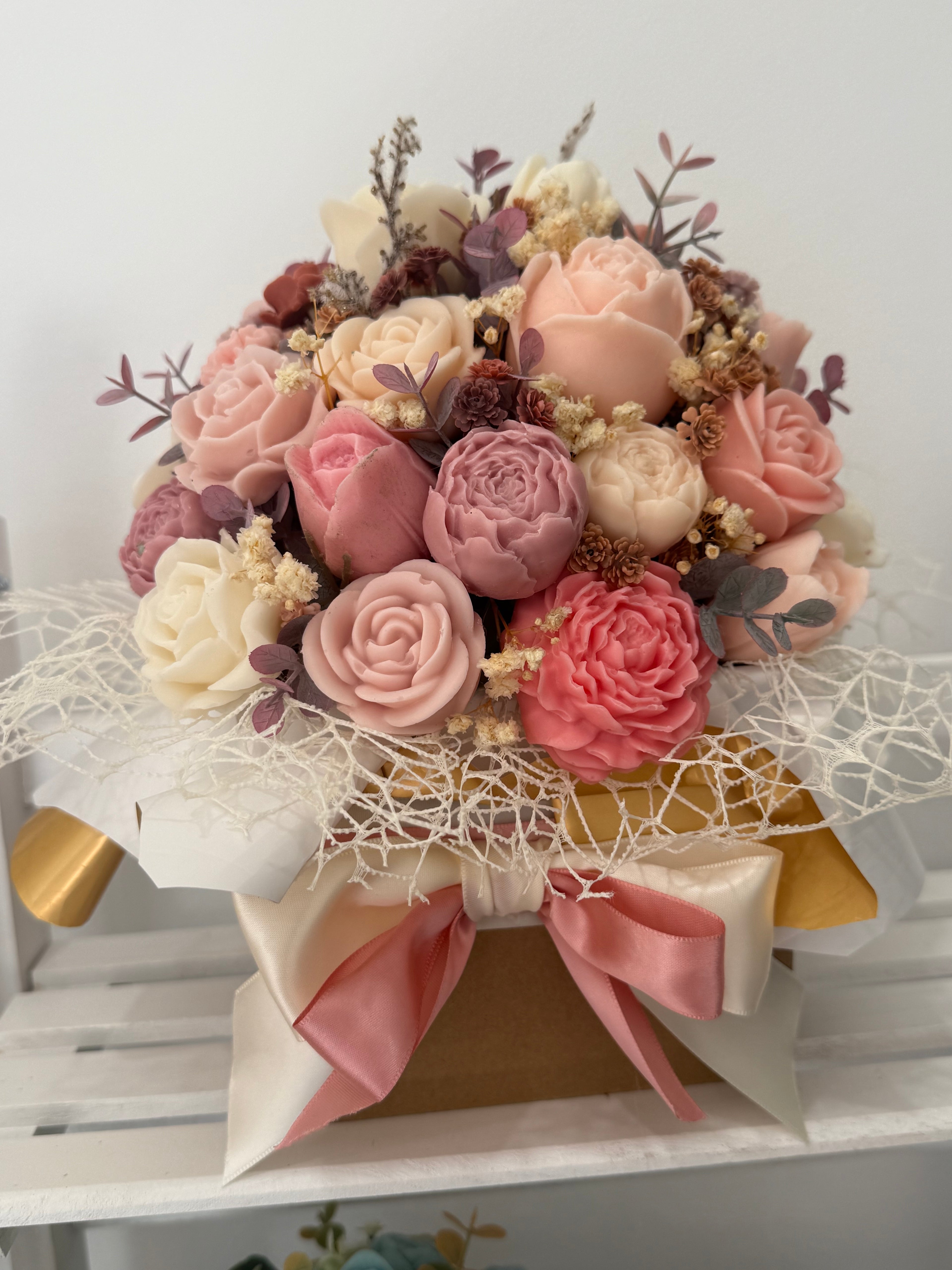 Pretty in Pink Boxed Bouquet – Medium 